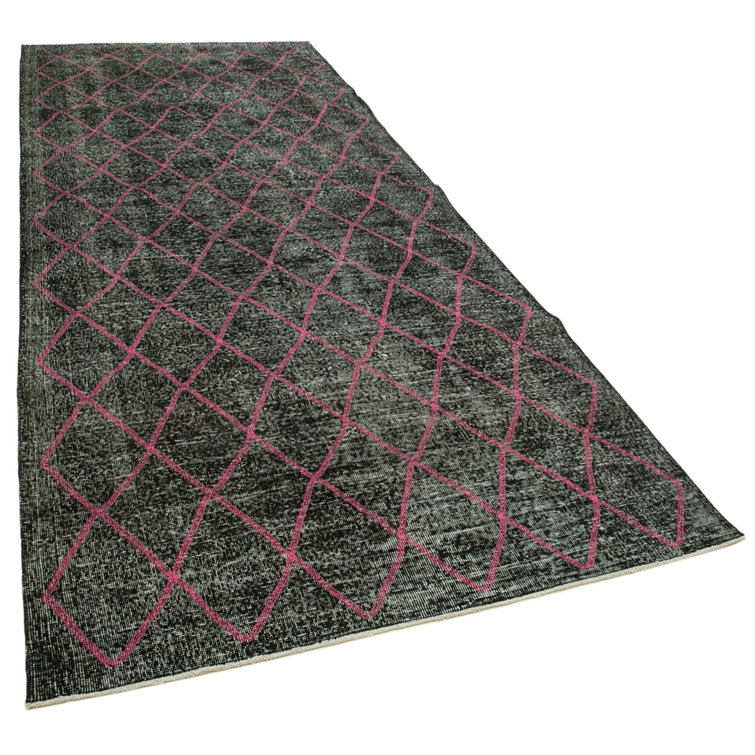 Gracie Oaks Irani Black/Pink Rug Wayfair.co.uk